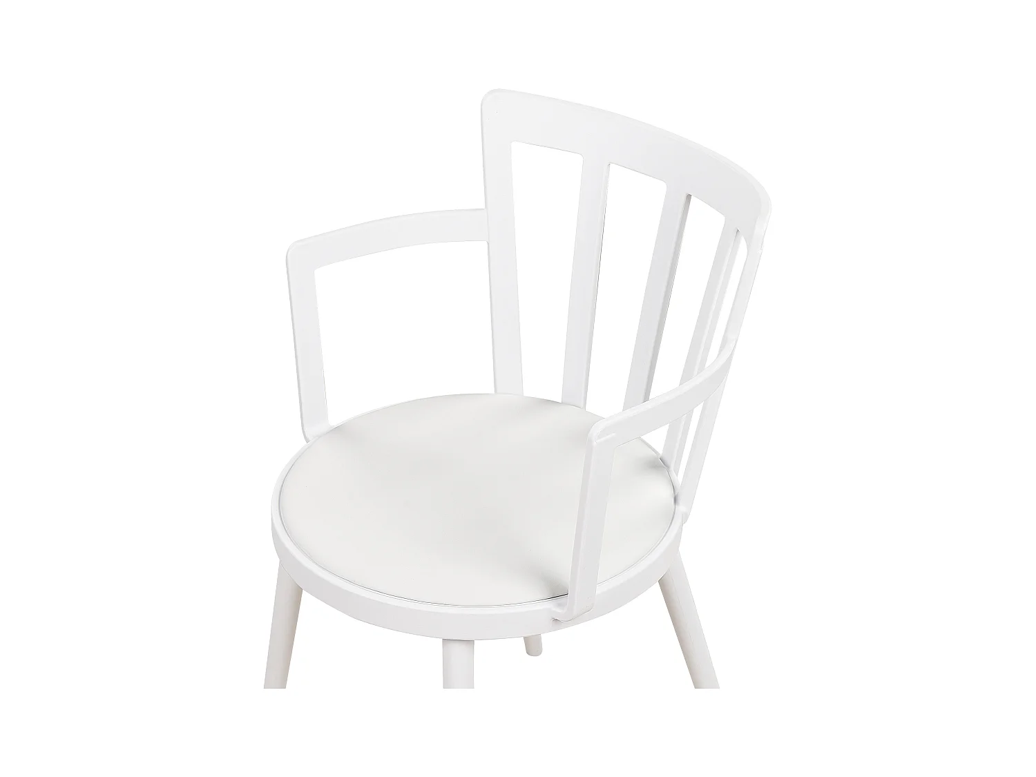 Lot de 4 chaises de salle à manger MORILL Blanc