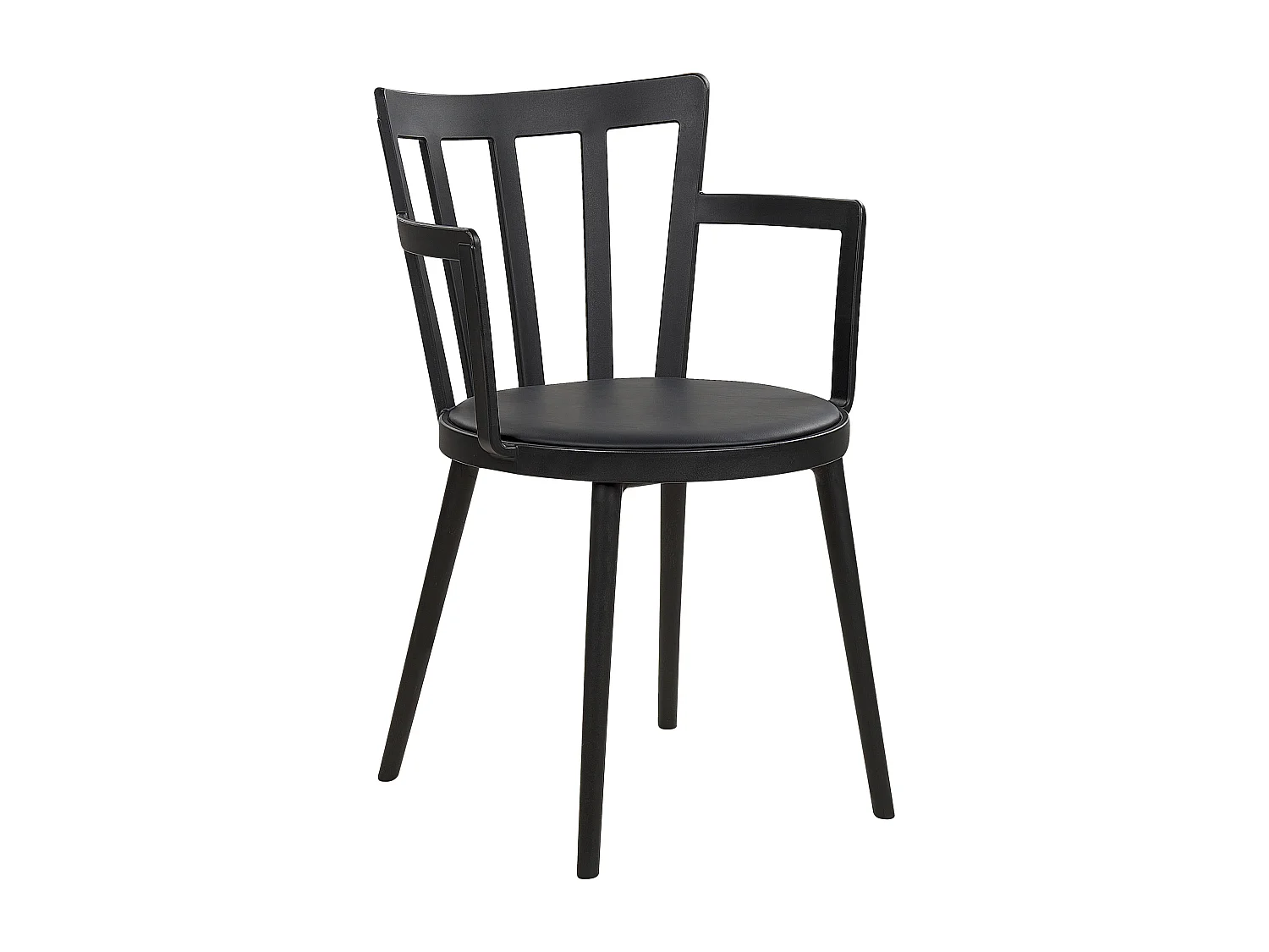 Set van 4 eetkamerstoelen MORILL Zwart