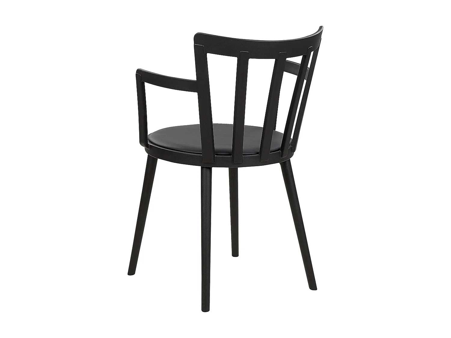 Set van 4 eetkamerstoelen MORILL Zwart