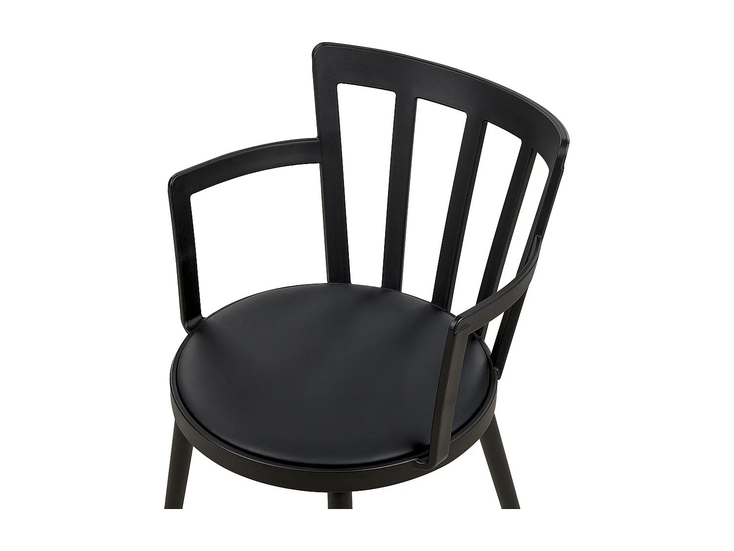 Set van 4 eetkamerstoelen MORILL Zwart