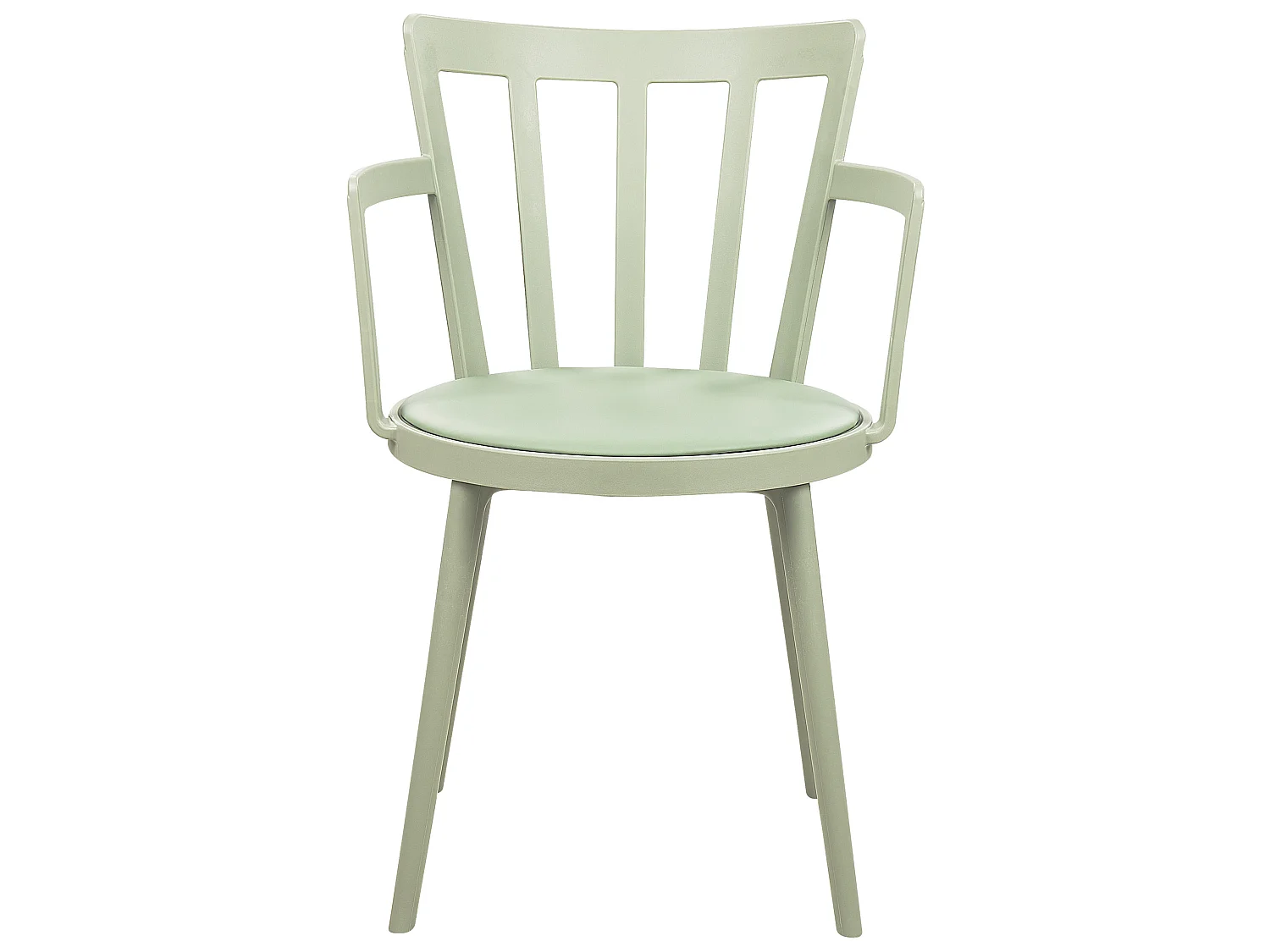 Lot de 4 chaises de salle à manger MORILL Vert clair