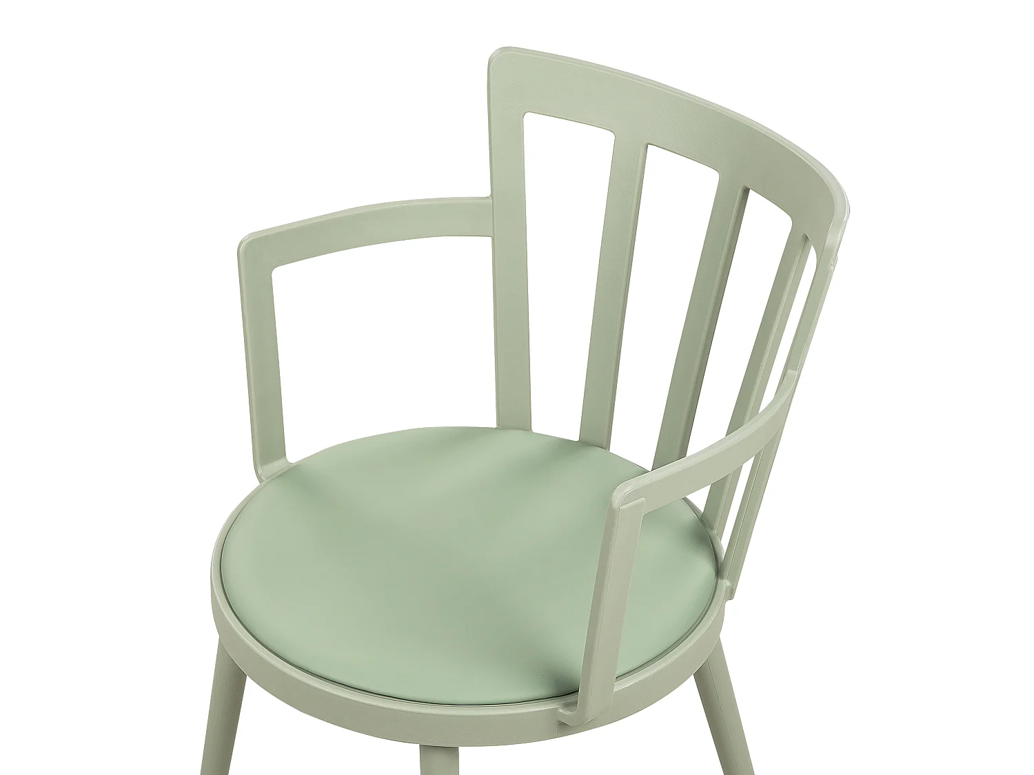 Lot de 4 chaises de salle à manger MORILL Vert clair