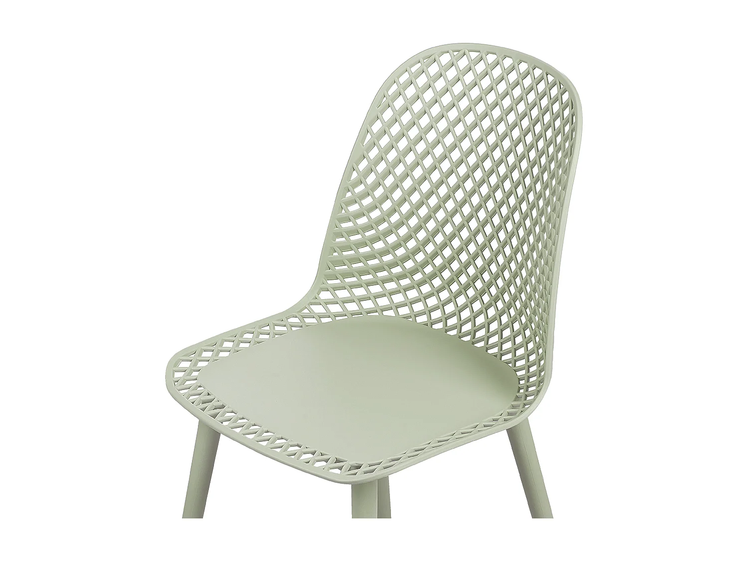 Conjunto de 4 sillas de comedor EMORY Verde claro