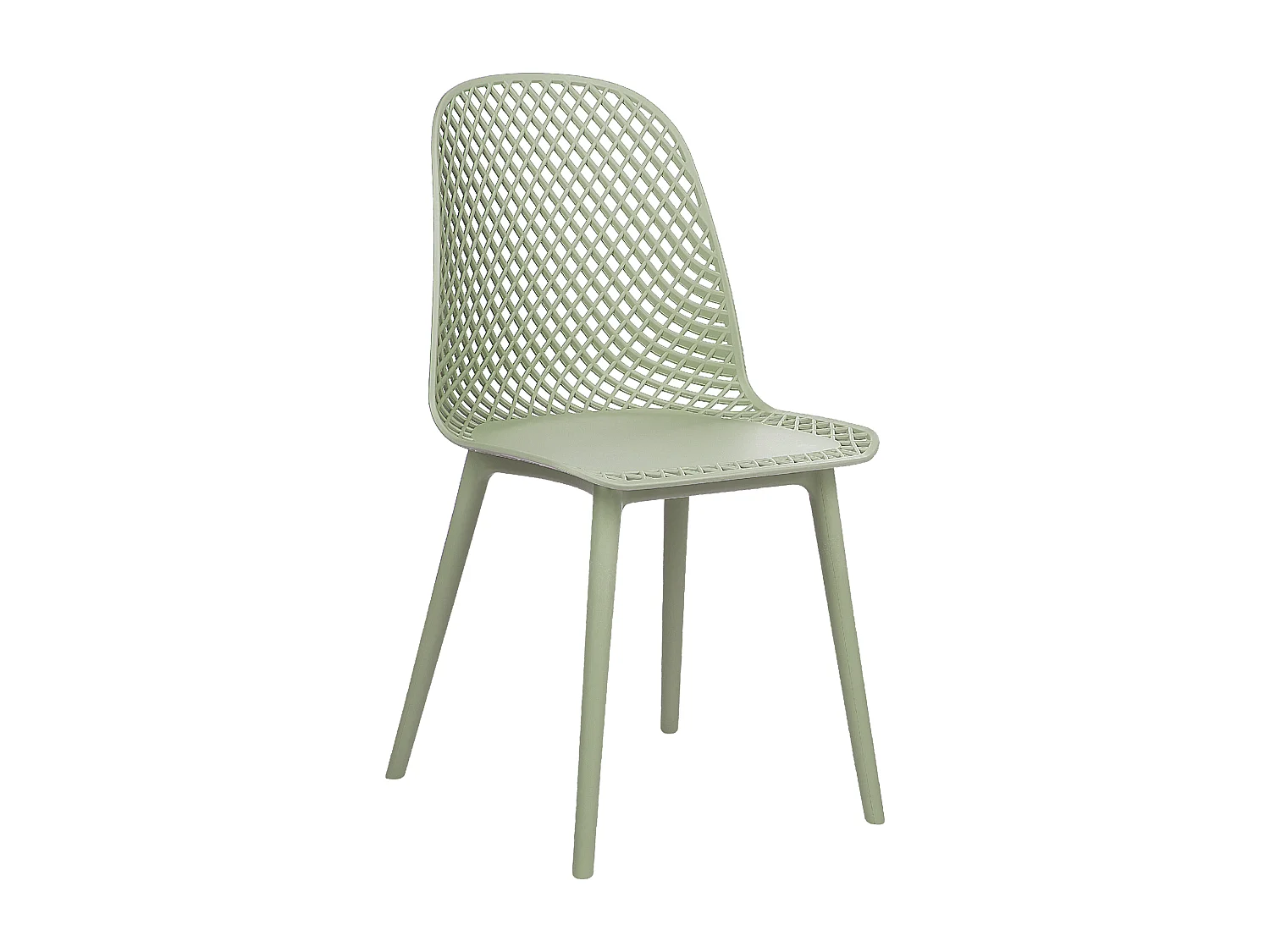 Set van 4 eetkamerstoelen EMORY Lichtgroen