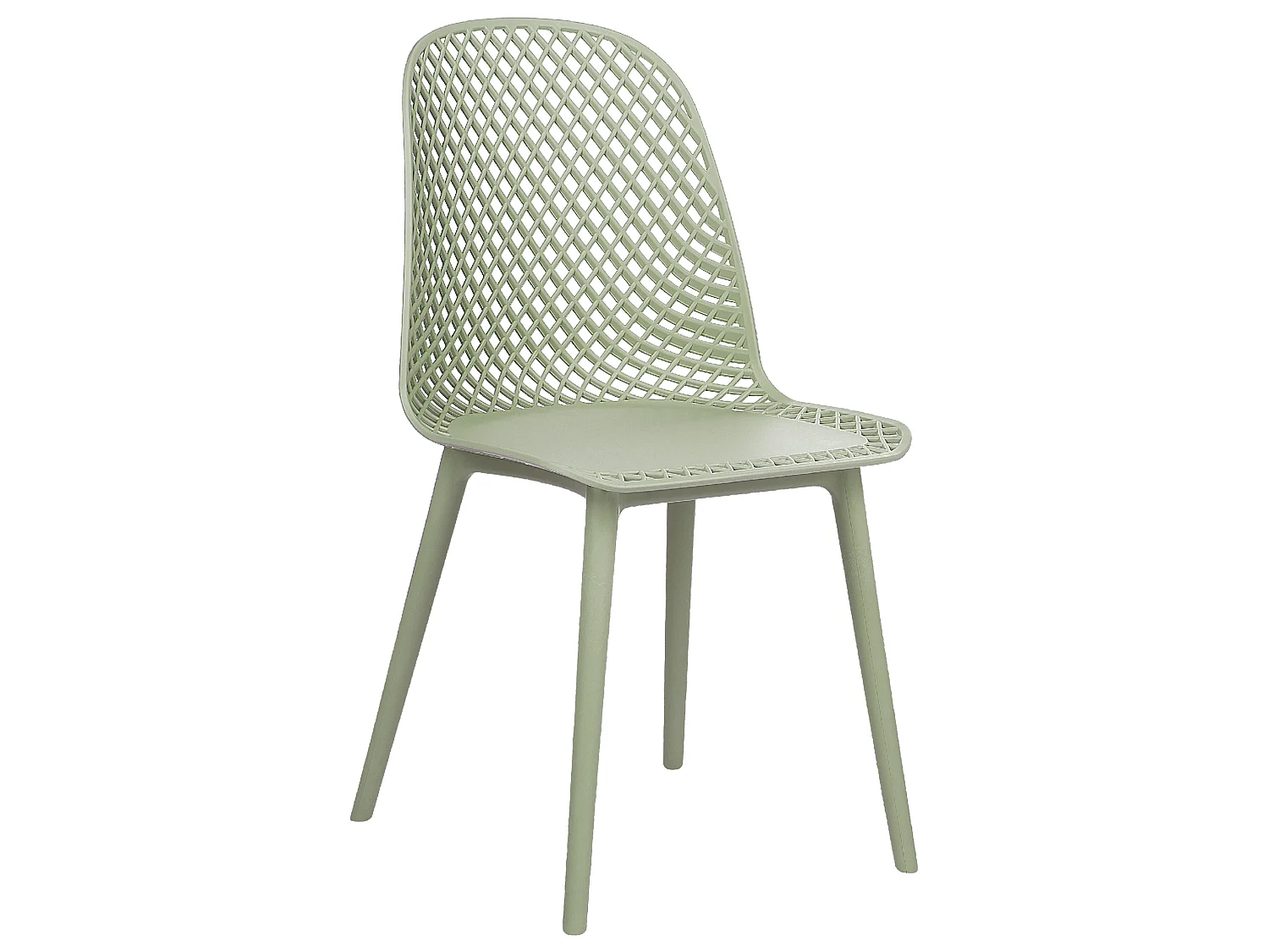 Conjunto de 4 sillas de comedor EMORY Verde claro