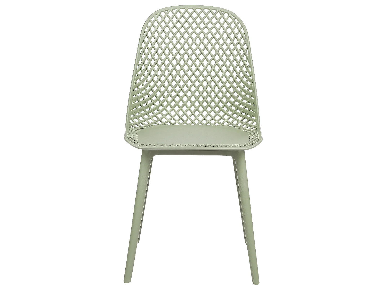 Conjunto de 4 sillas de comedor EMORY Verde claro