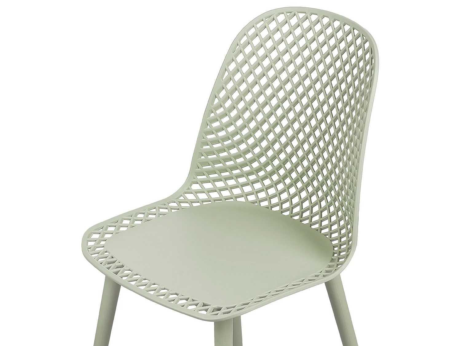 Conjunto de 4 sillas de comedor EMORY Verde claro
