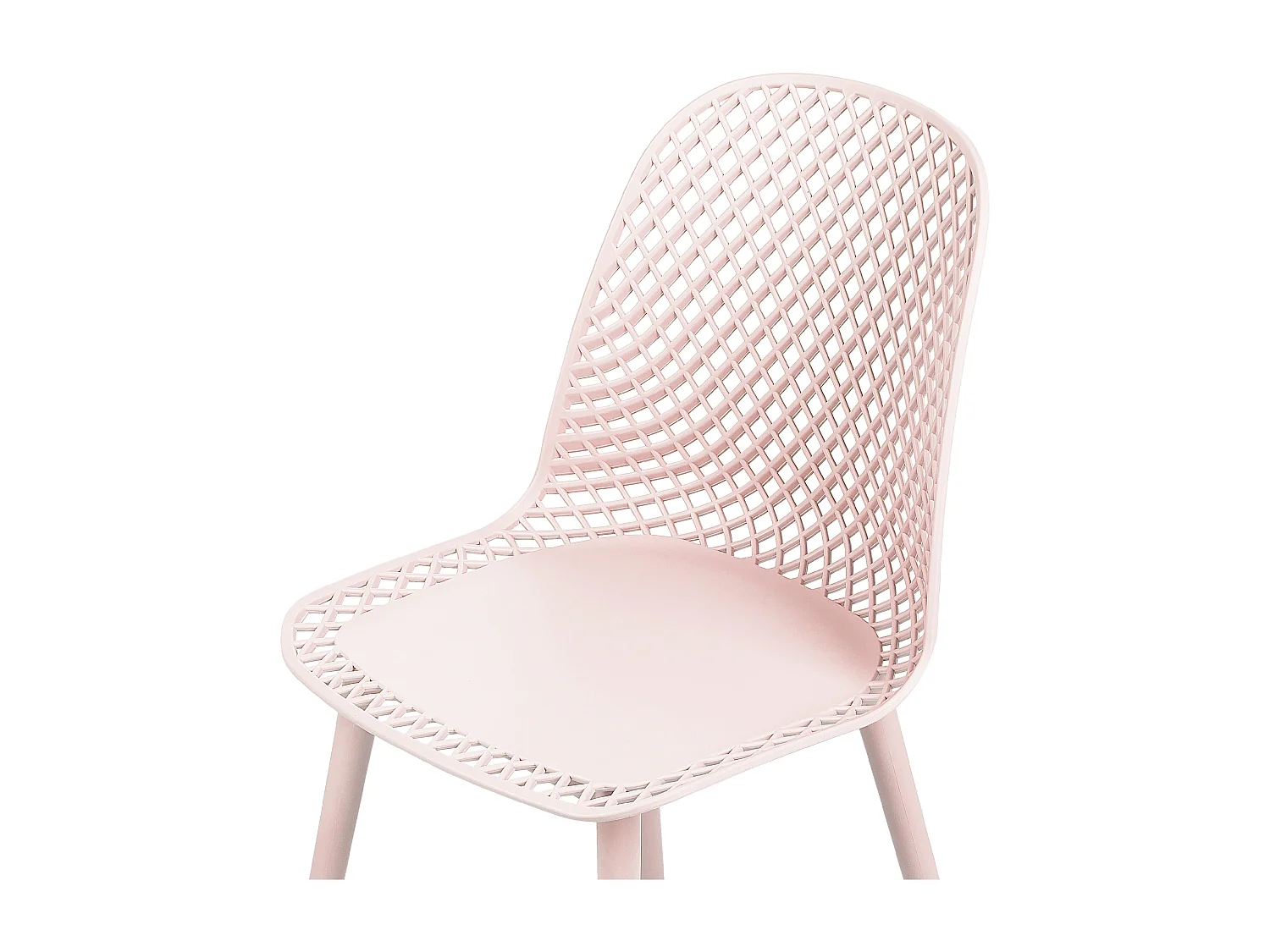 Lot de 4 chaises de salle à manger EMORY Rose pastel