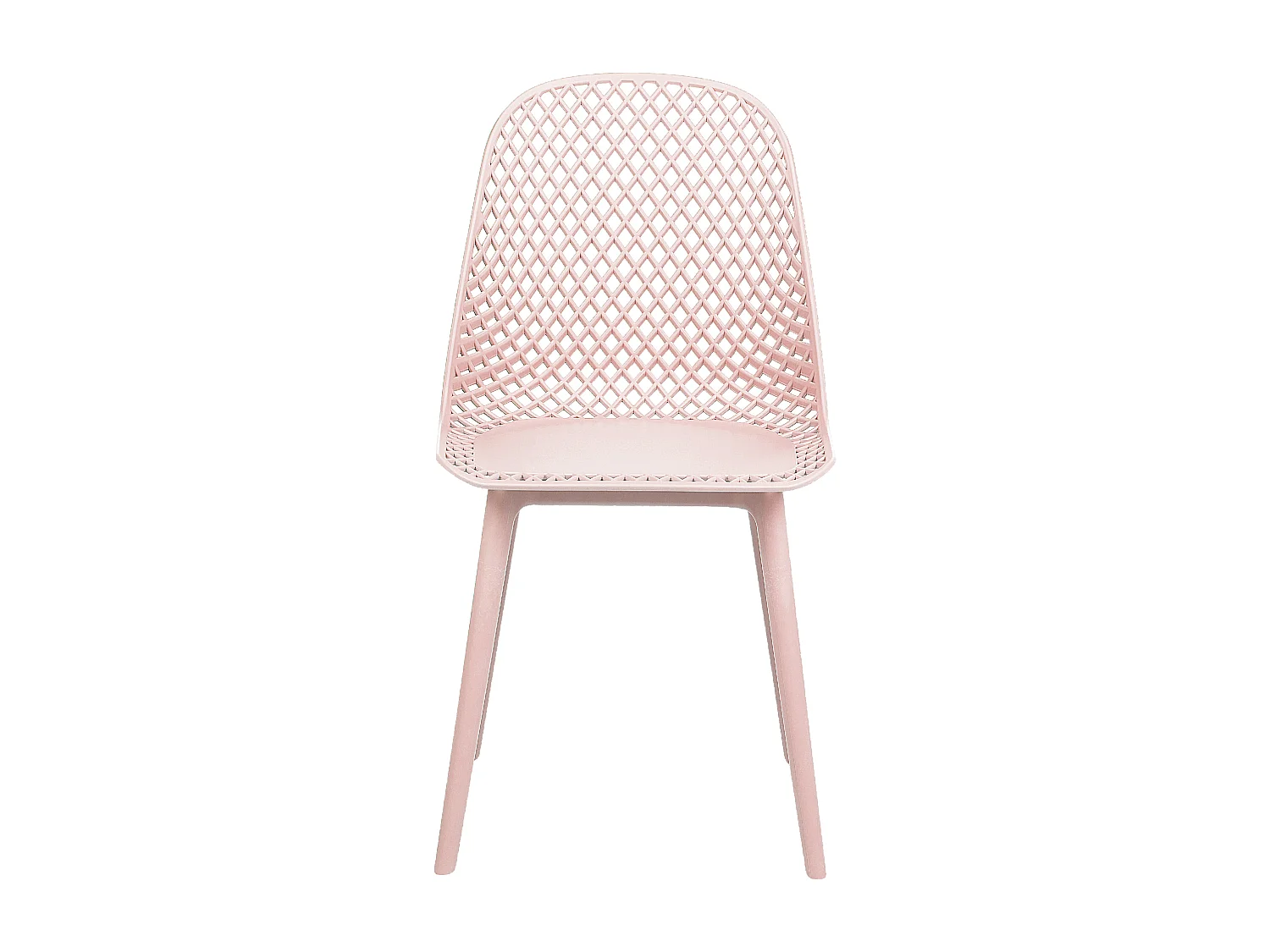 Lot de 4 chaises de salle à manger EMORY Rose pastel