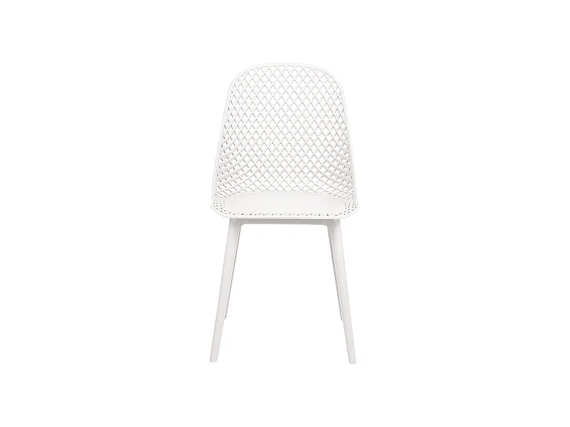 Lot de 4 chaises de salle à manger EMORY Blanc