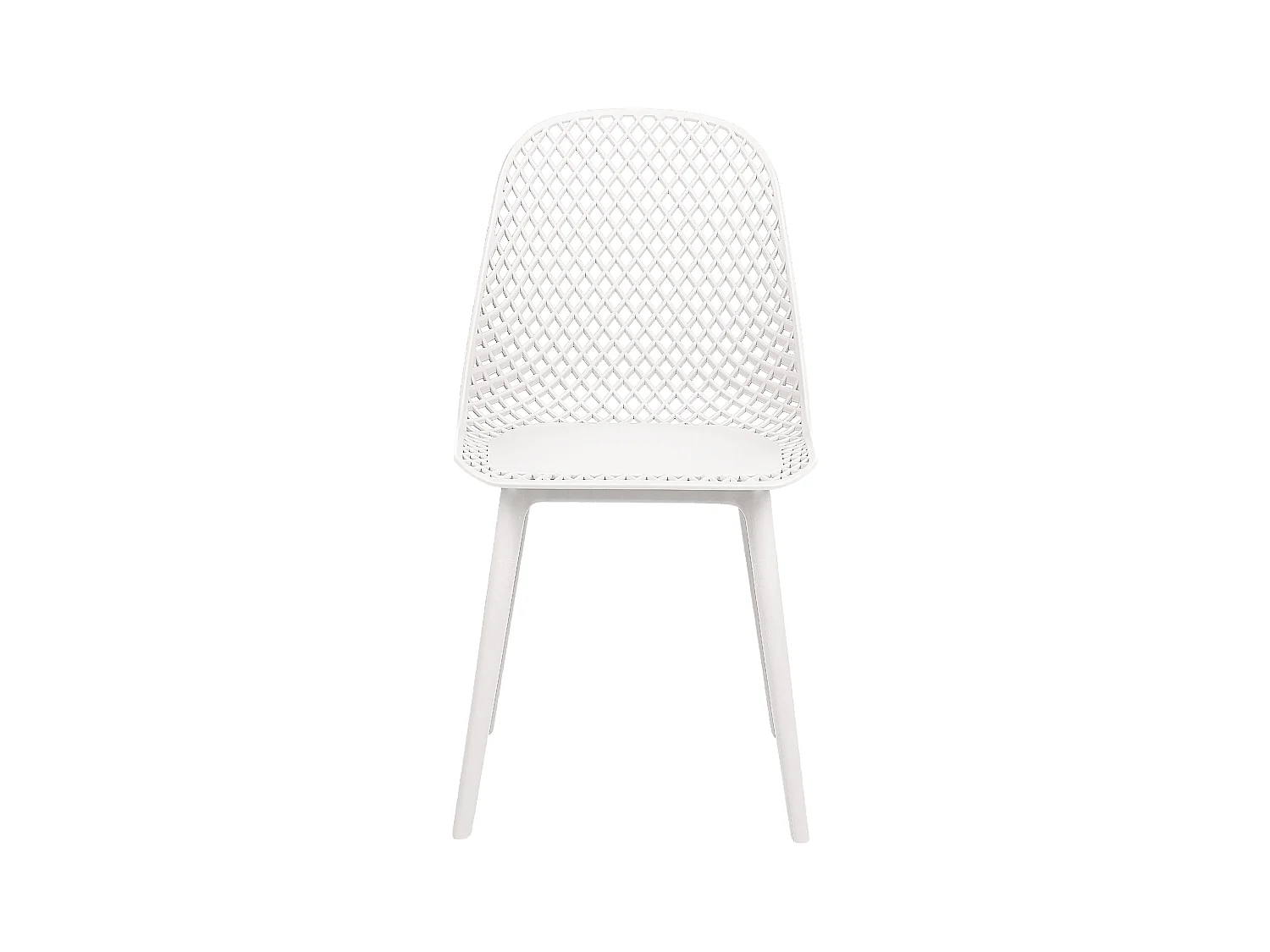 Lot de 4 chaises de salle à manger EMORY Blanc