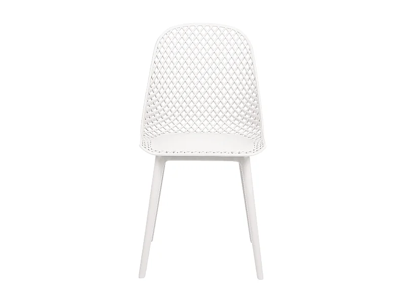 Zestaw 4 krzeseł do jadalni EMORY Biały