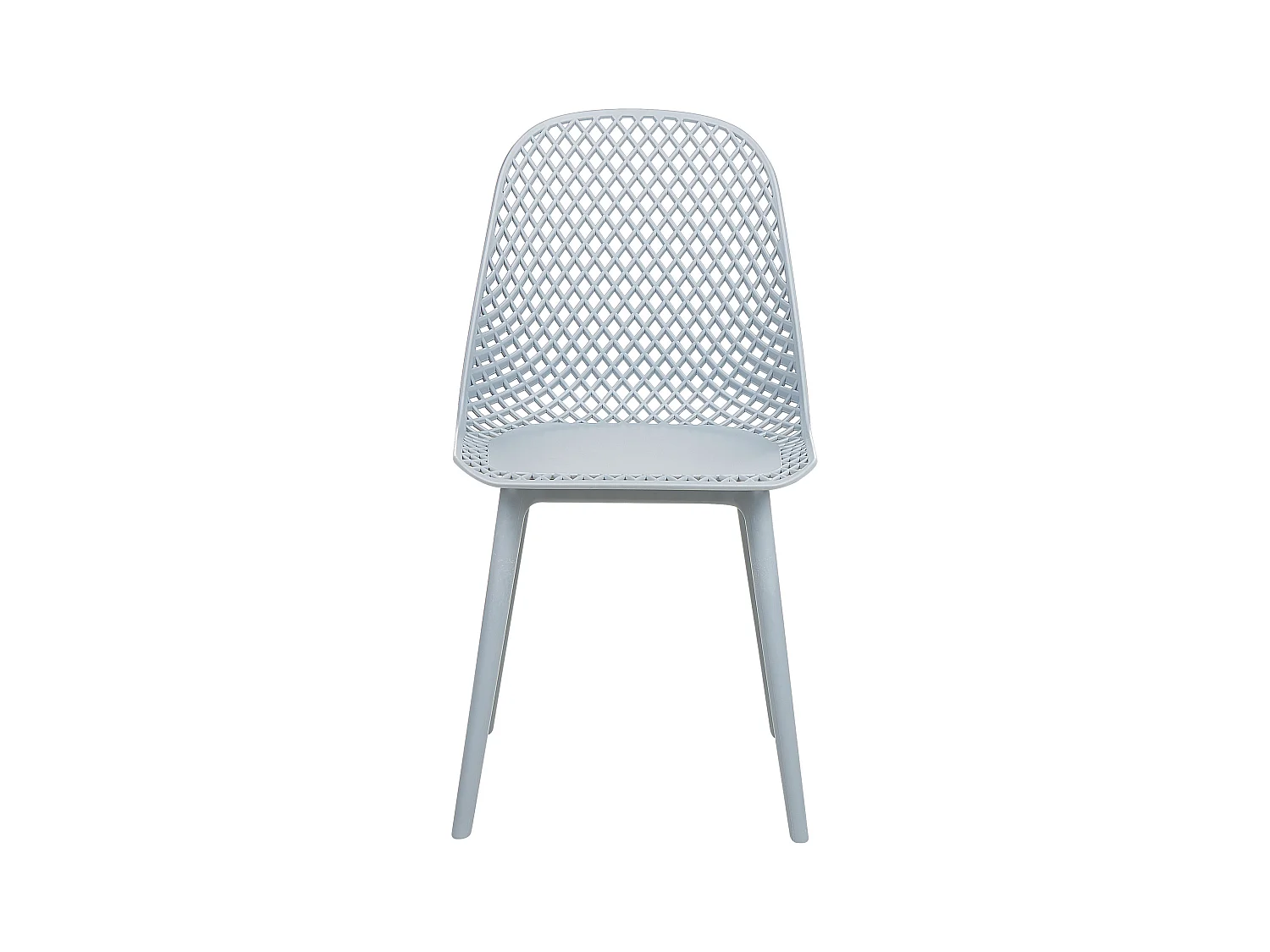 Esszimmerstühle im 4er Set aus Kunststoff blau modern minimalistisch Emory