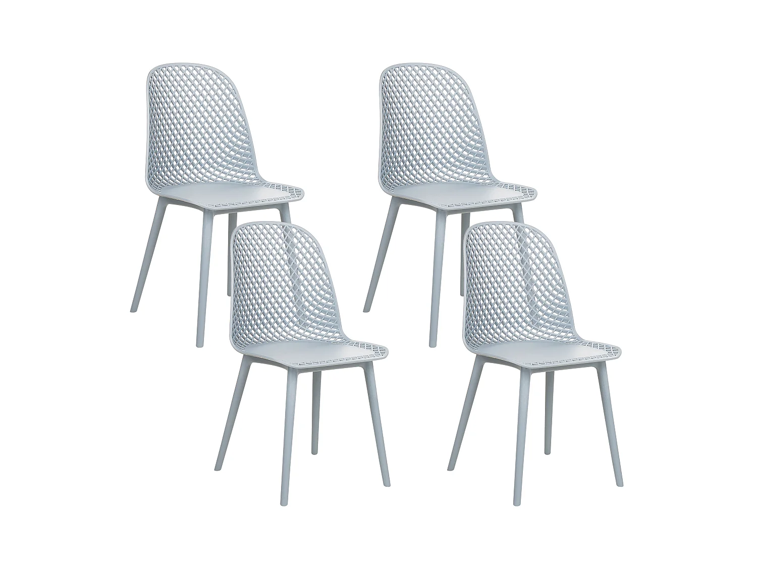 Esszimmerstuhl 4er Set EMORY Hellblau