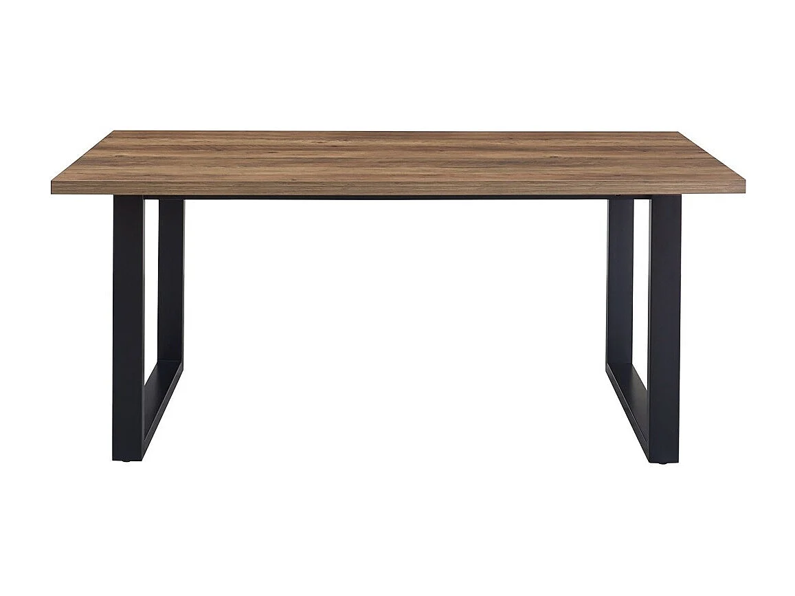 Esstisch EDWAR, Länge 180 cm, im exotischen Mangoholz-Dekor, ideal für ein gemütliches Esszimmer.