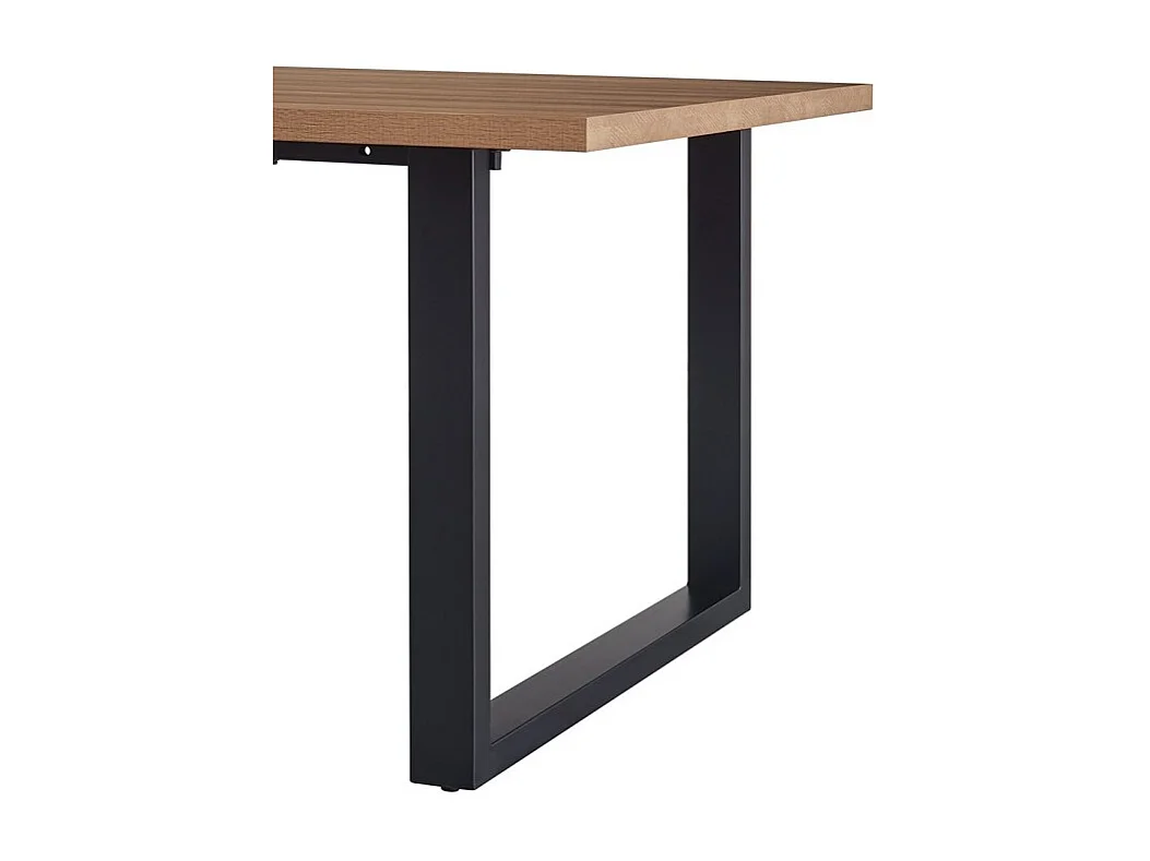 Esstisch EDWAR, Länge 200 cm, in gealterter Eichenoptik, ideal für ein gemütliches Esszimmer.