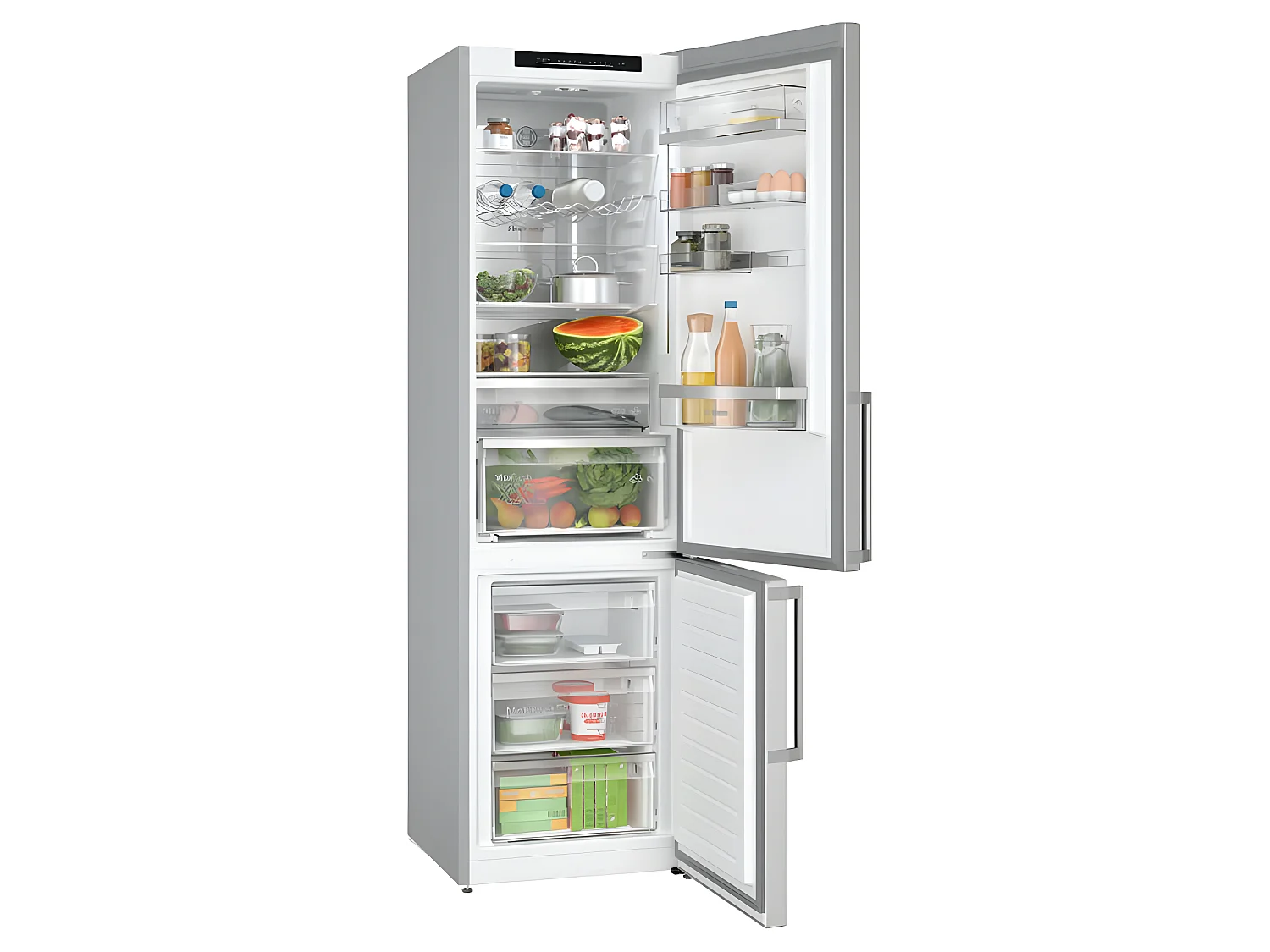 Bosch Réfrigérateur combiné 60cm 363l nofrost inox - KGN39AIAT