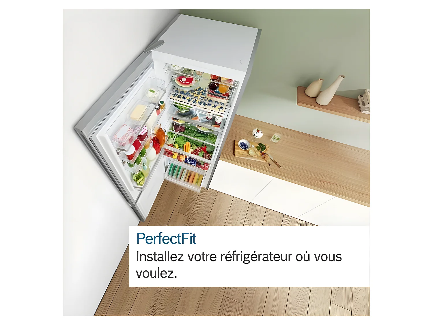 Bosch Réfrigérateur combiné 70cm 440l nofrost - KGN49AIBT