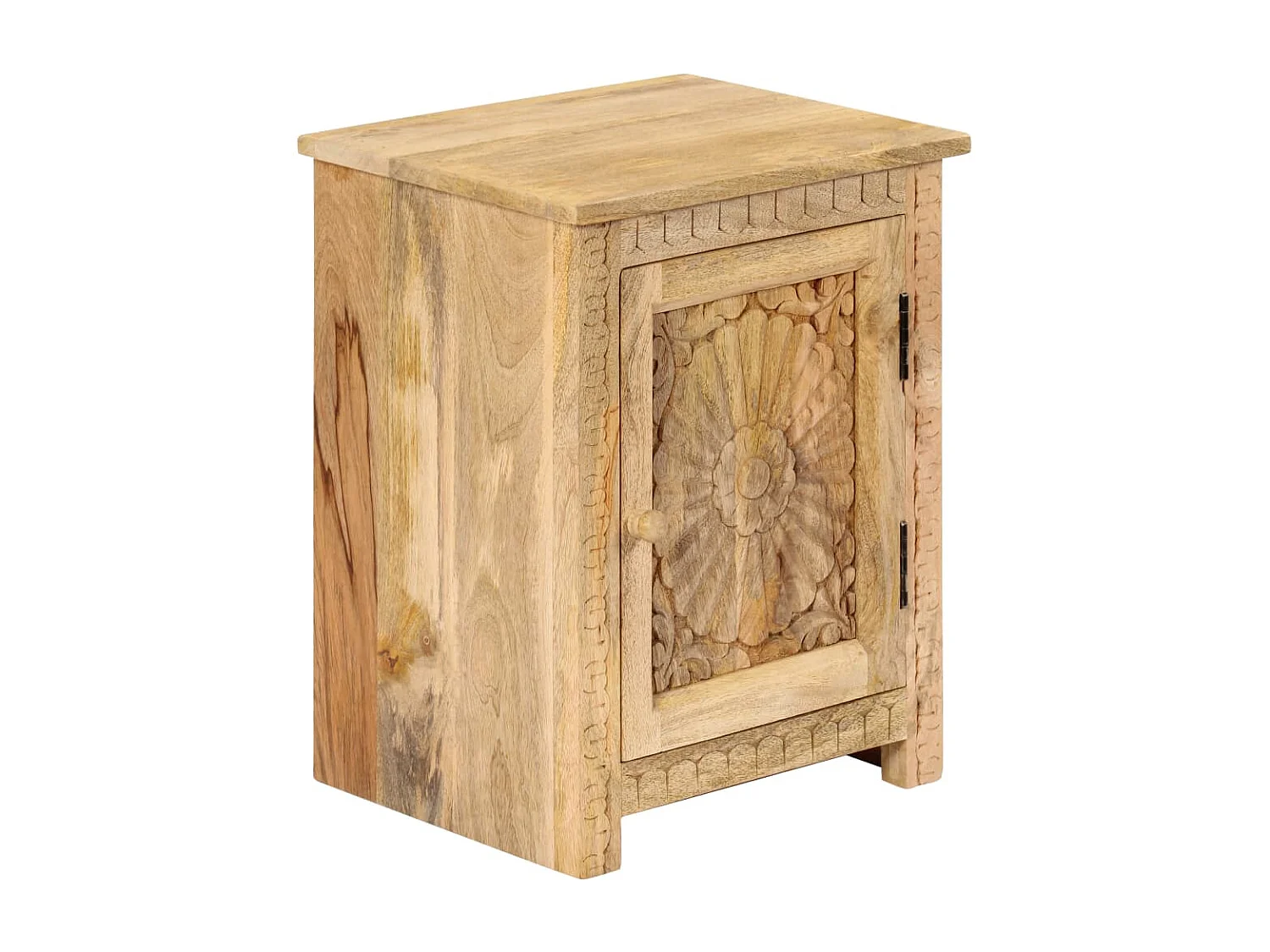 Table de chevet Bois de manguier massif 40x30x50 cm