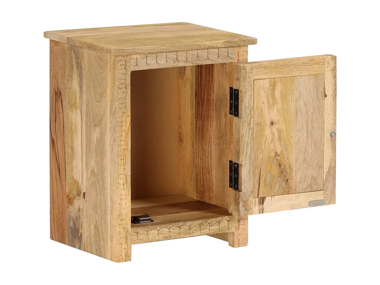 Table de chevet Bois de manguier massif 40x30x50 cm