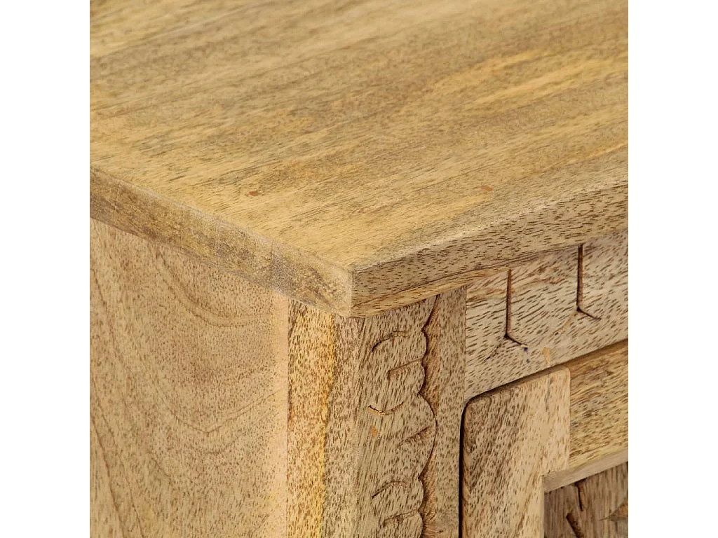 Table de chevet Bois de manguier massif 40x30x50 cm