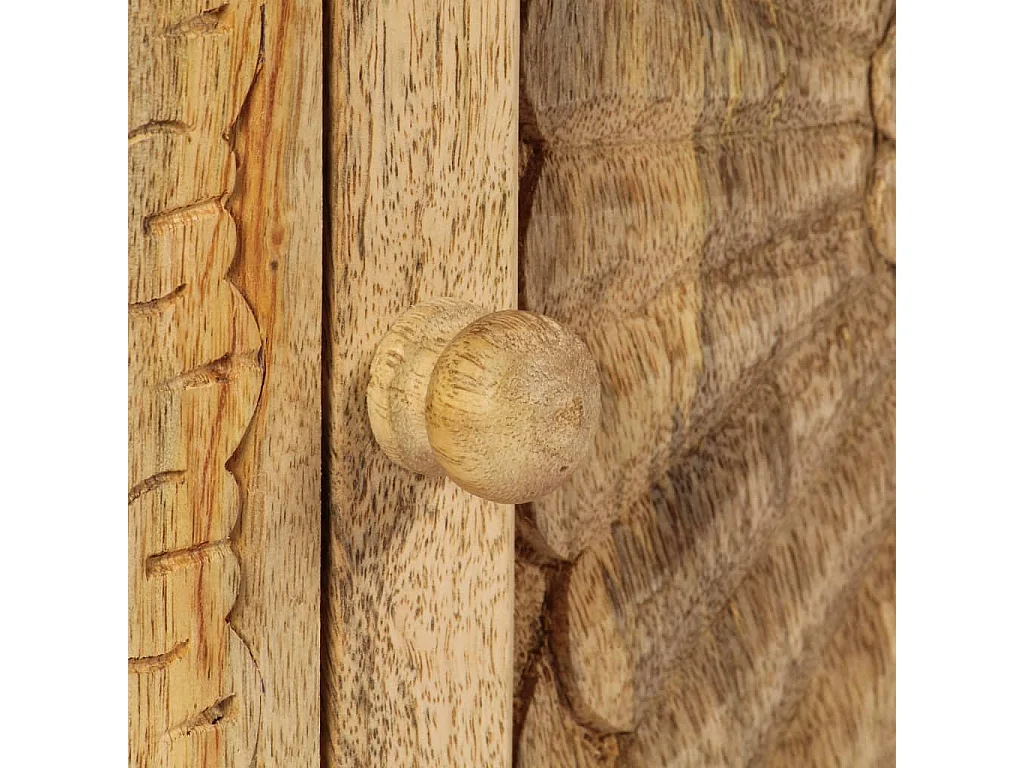 Table de chevet Bois de manguier massif 40x30x50 cm