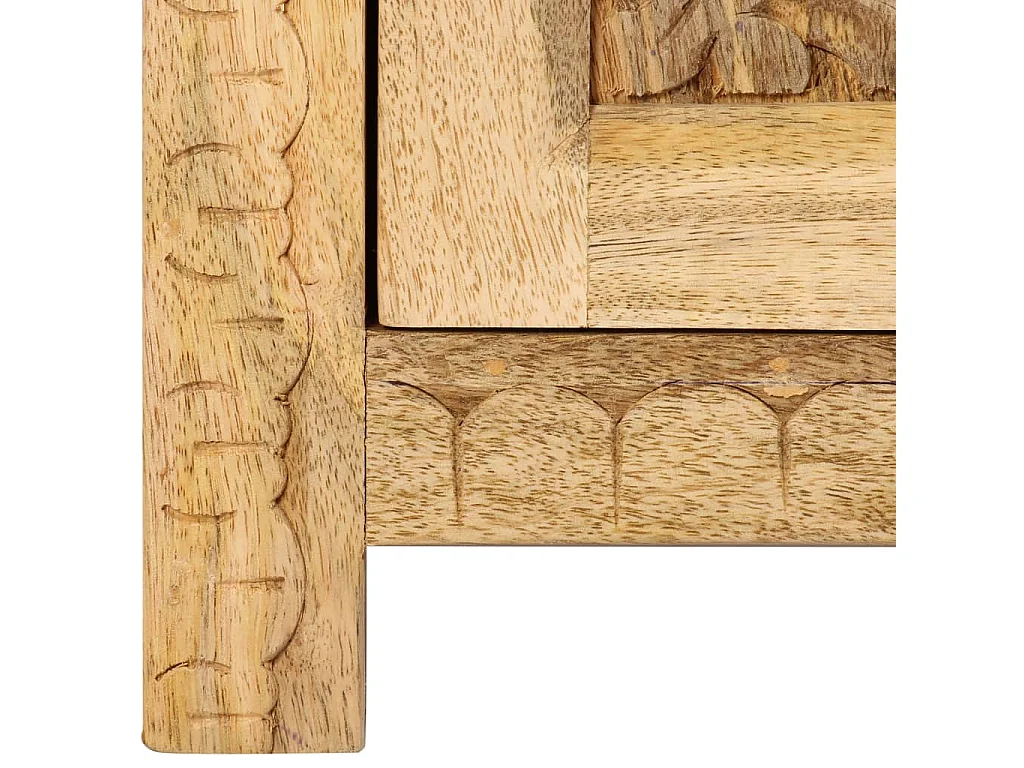 Table de chevet Bois de manguier massif 40x30x50 cm