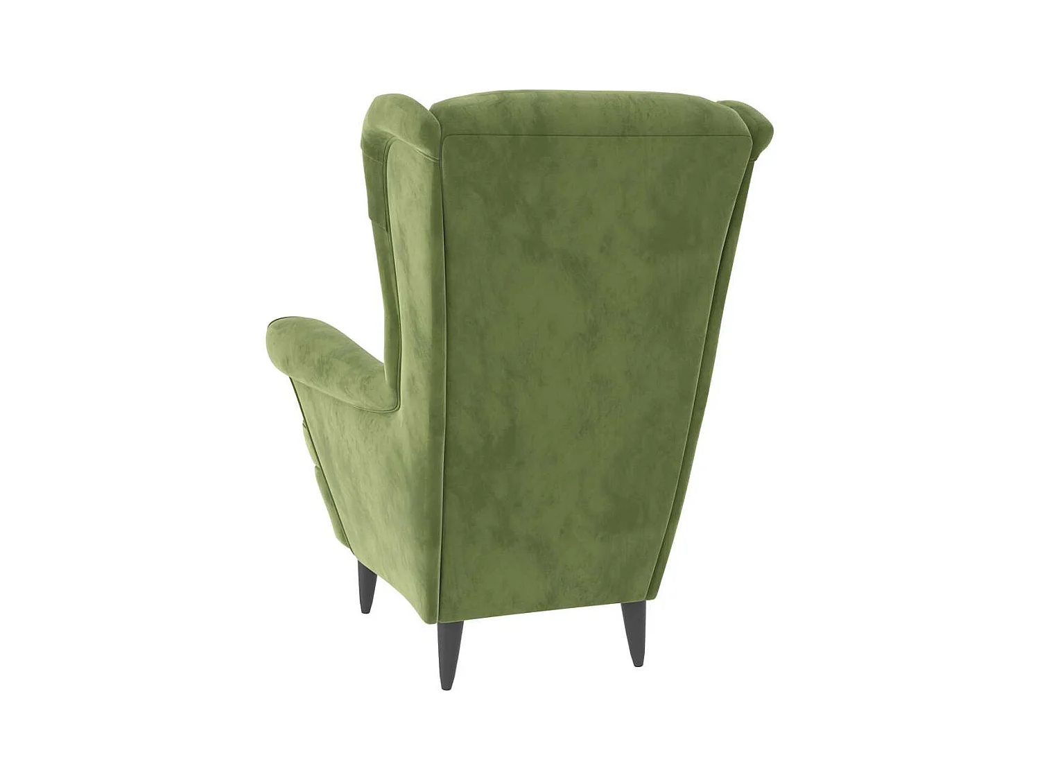 Fauteuil vert clair velours