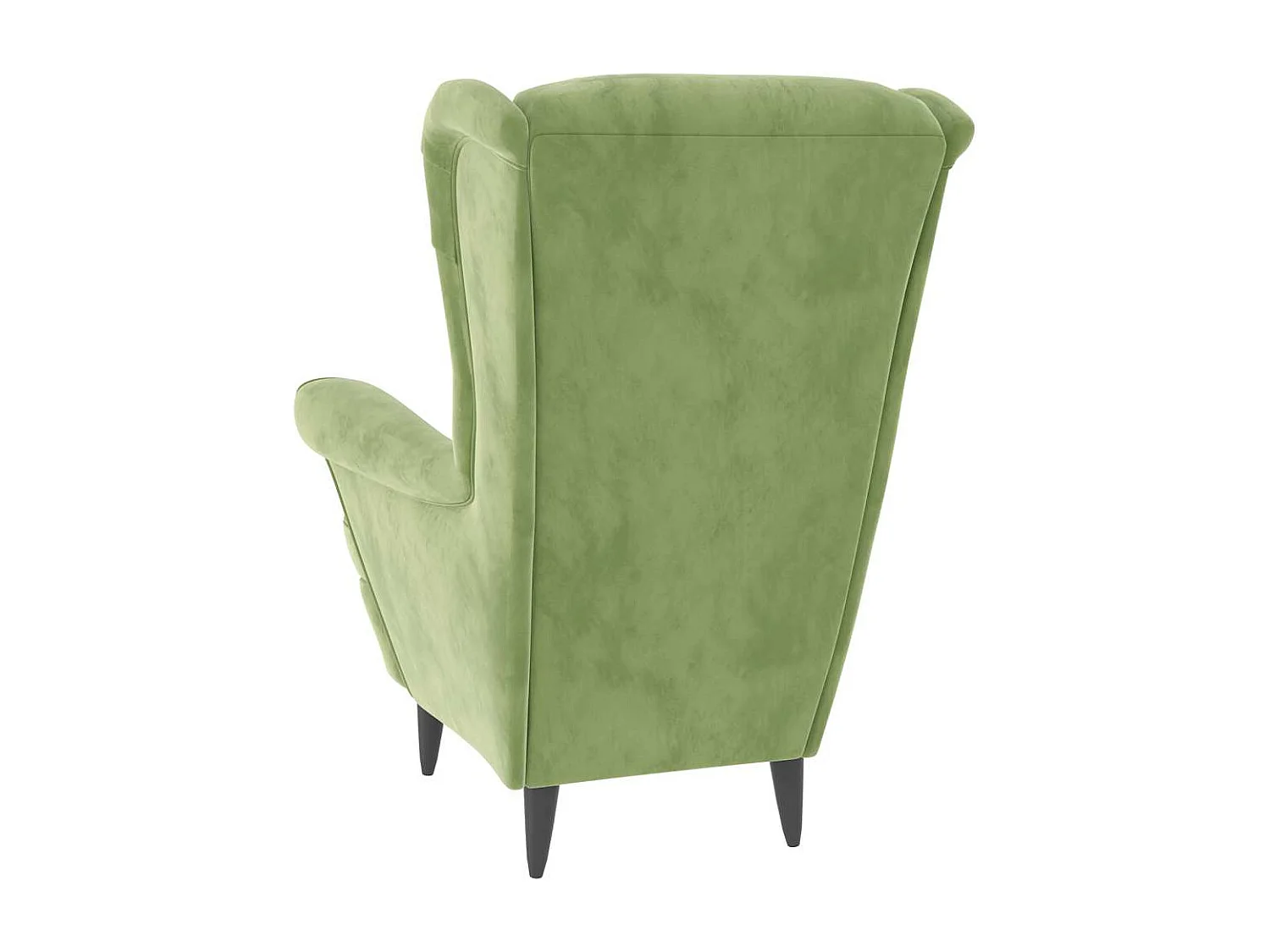 Fauteuil vert clair velours