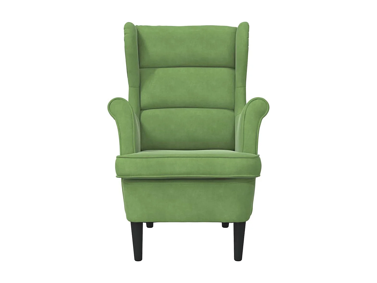 Fauteuil vert clair velours