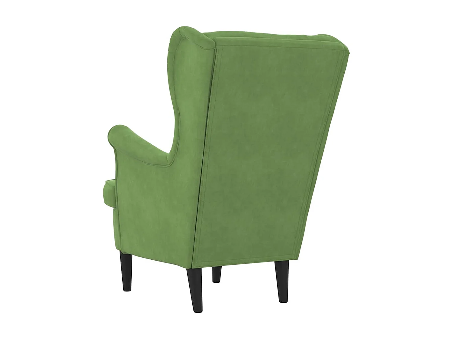 Fauteuil vert clair velours