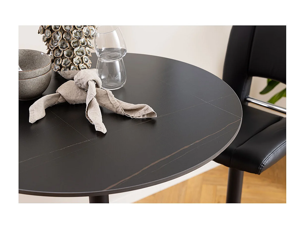 Malta table de bar noir.