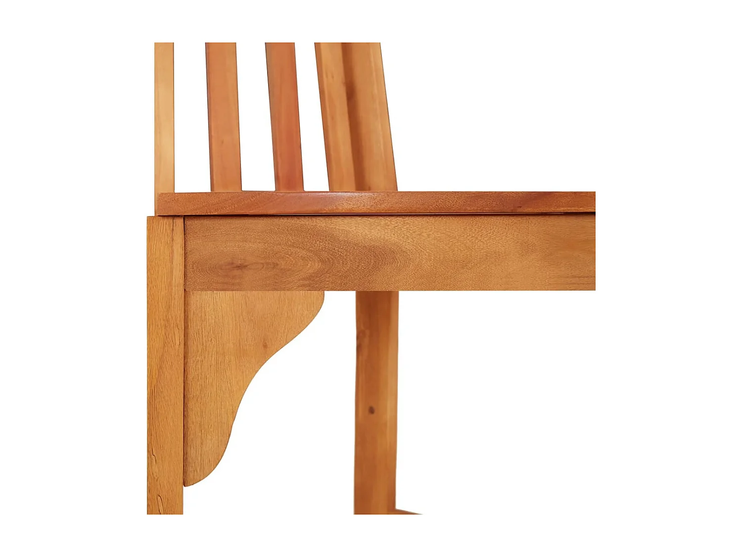 Banc demi-circulaire tour d'arbre Ø160cm bois massif eucalyptus