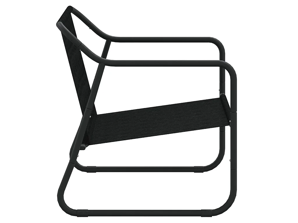 2-Sitzer Gartenbank mit Kissen Anthrazit Stahl