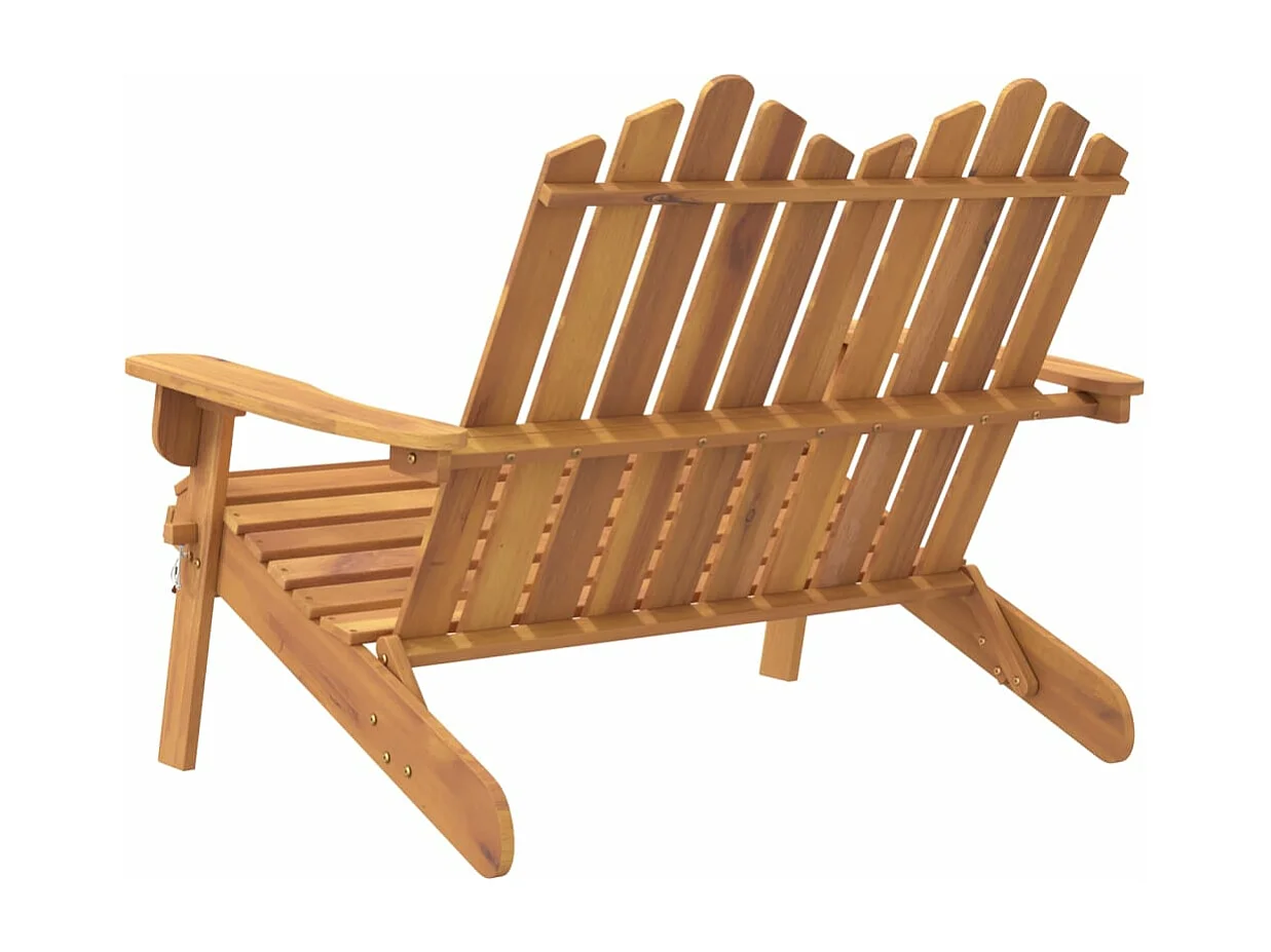 Adirondack-Gartenbank 126 cm Massivholz Akazie