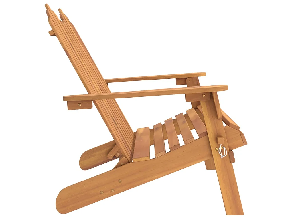 Banc de jardin Adirondack 126 cm bois massif d'acacia