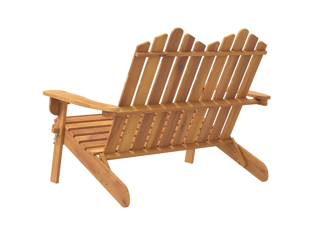 Banc de jardin Adirondack 126 cm bois massif d'acacia