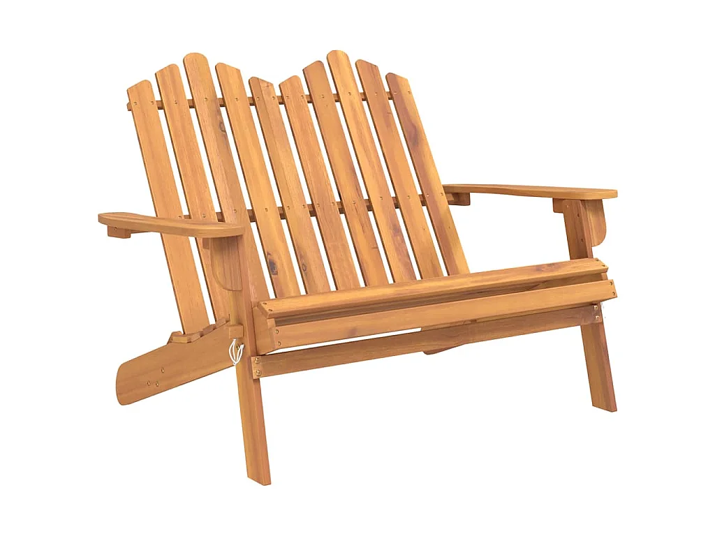 Panchina da Giardino Adirondack 126 cm Legno Massello di Acacia