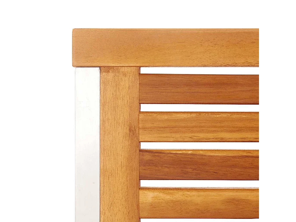 Chaises de jardin lot de 8 avec coussins Bois d'acacia solide