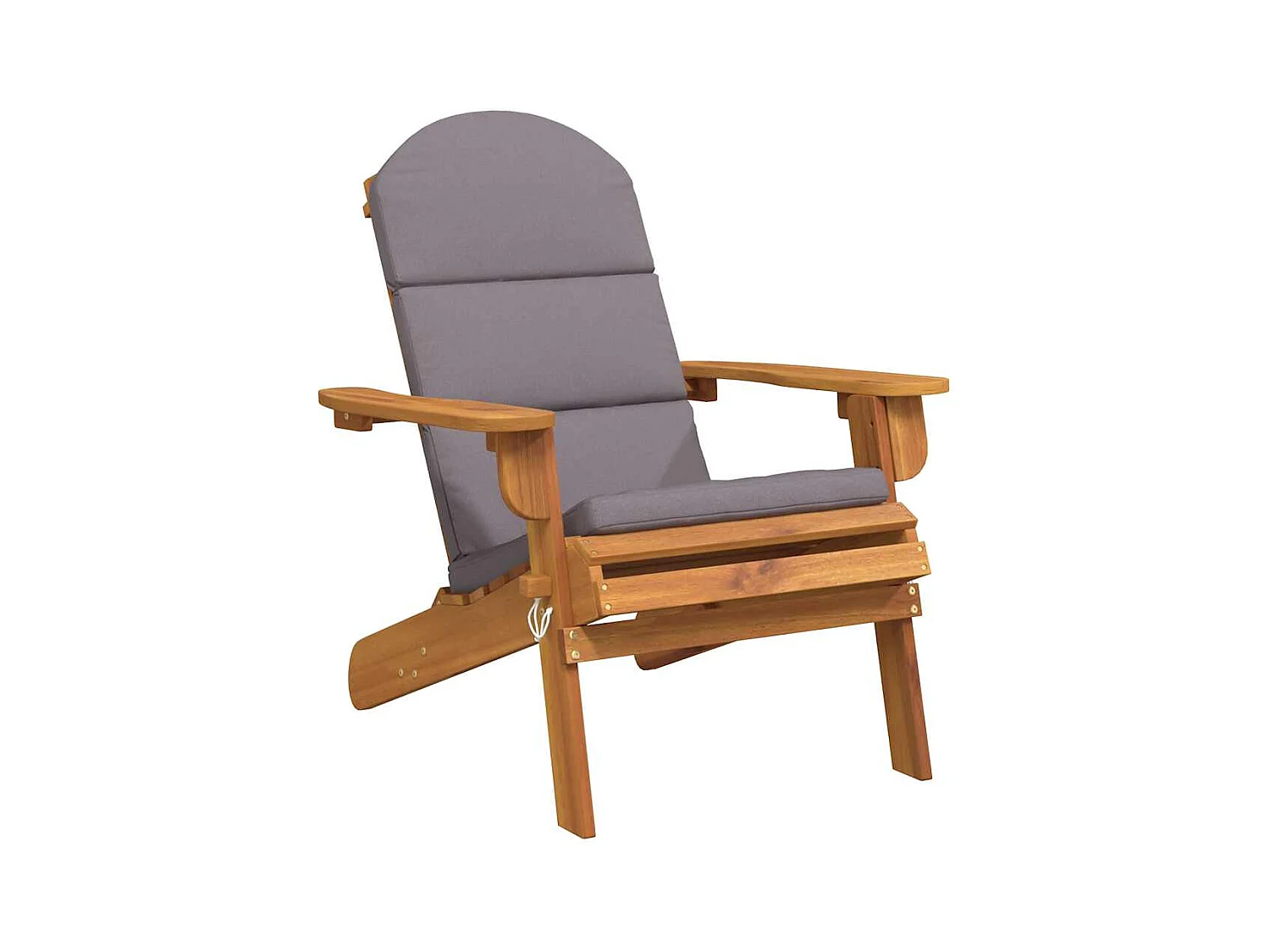 Tuinstoel Adirondack met kussens massief acaciahout