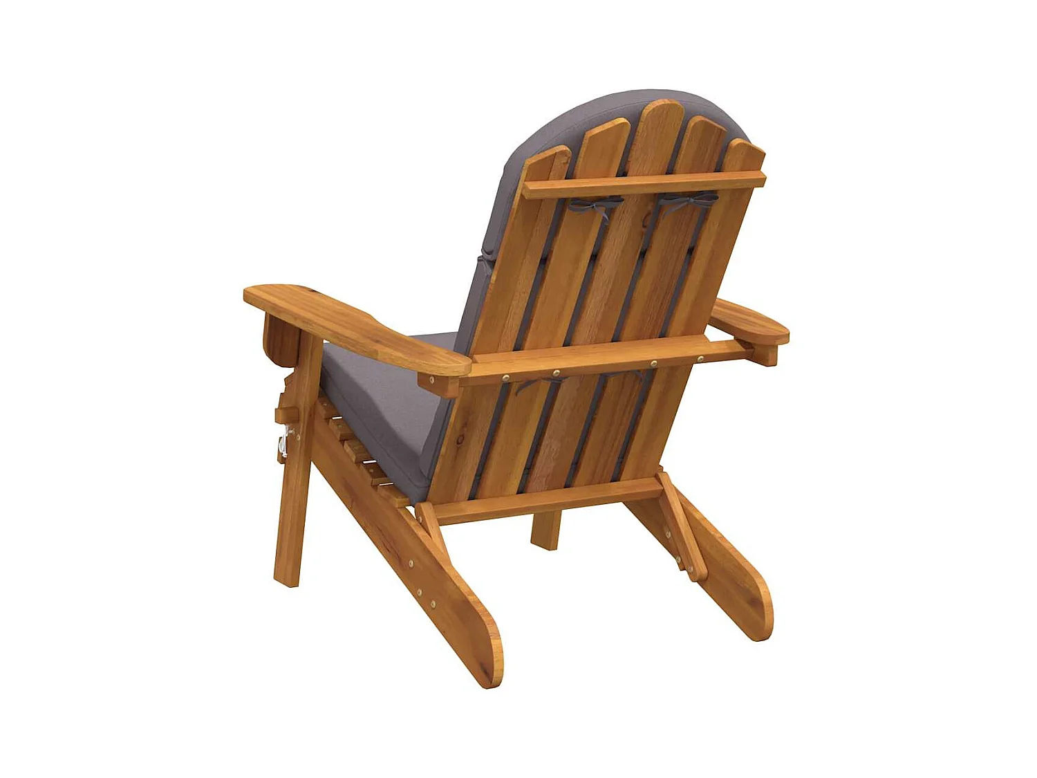 Tuinstoel Adirondack met kussens massief acaciahout