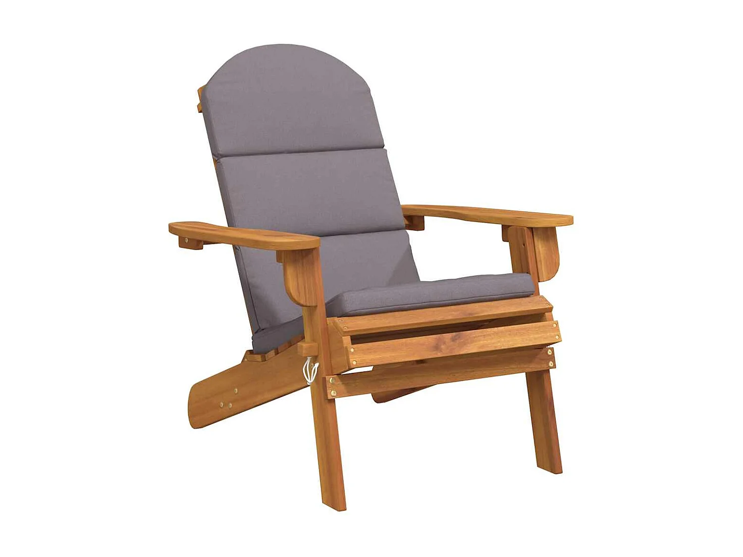 Tuinstoel Adirondack met kussens massief acaciahout