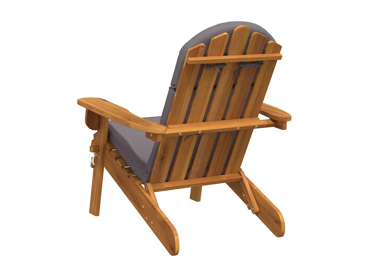 Tuinstoel Adirondack met kussens massief acaciahout