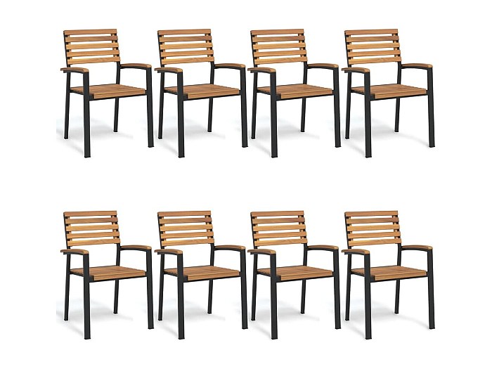 Timisea Coprisedili per sedie da giardino, impilabili, per sedie da giardino, impermeabili, resistenti, 89 x 97 x 74 cm, confezione da 2