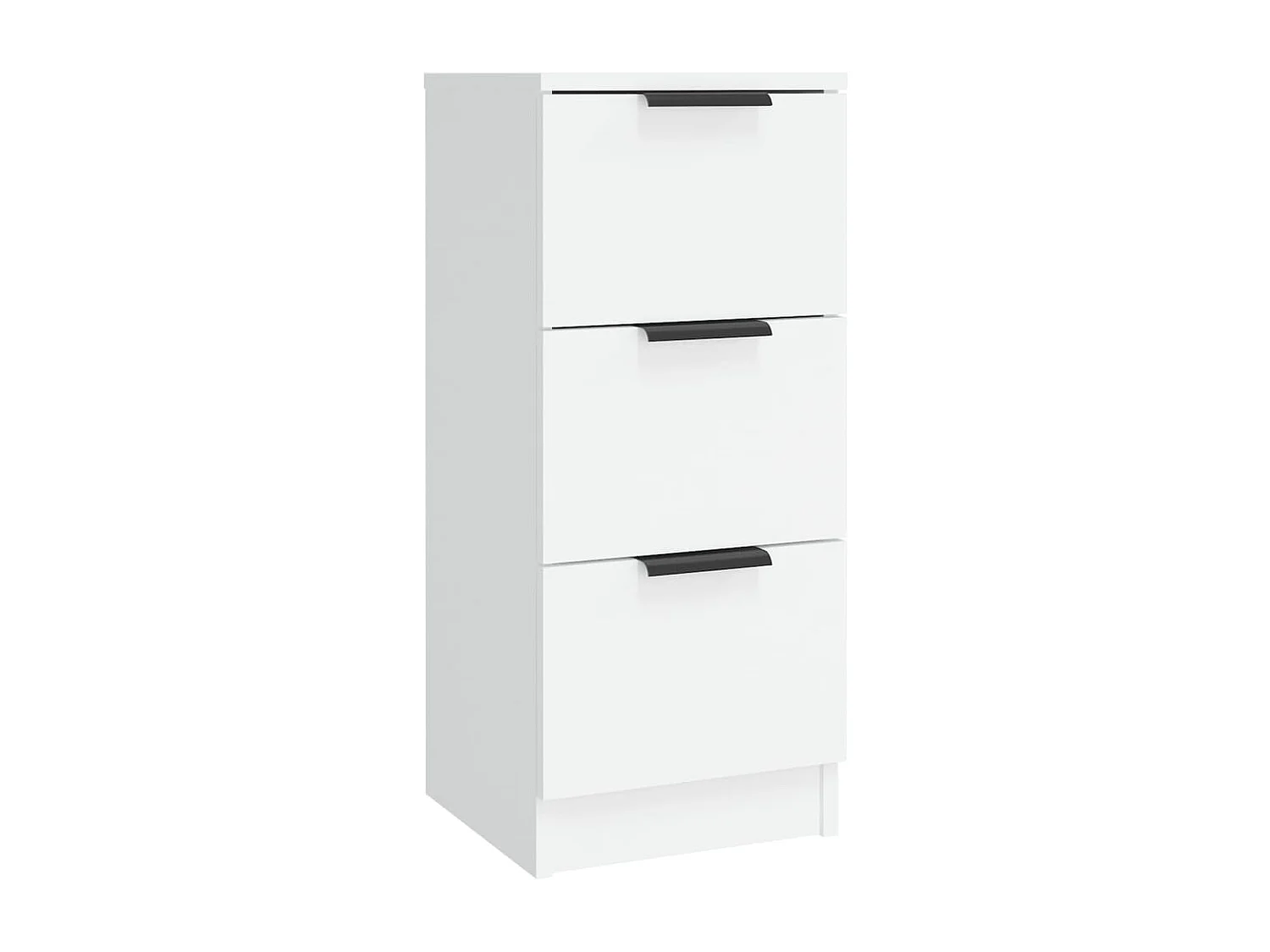Buffets 3 pcs Blanc Bois d'ingénierie