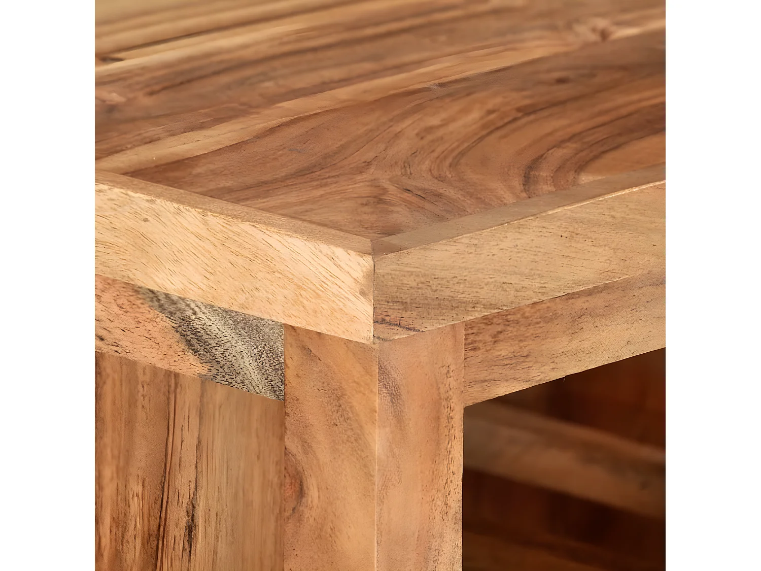 Chariot de cuisine 80x45x91 cm Bois d'acacia massif
