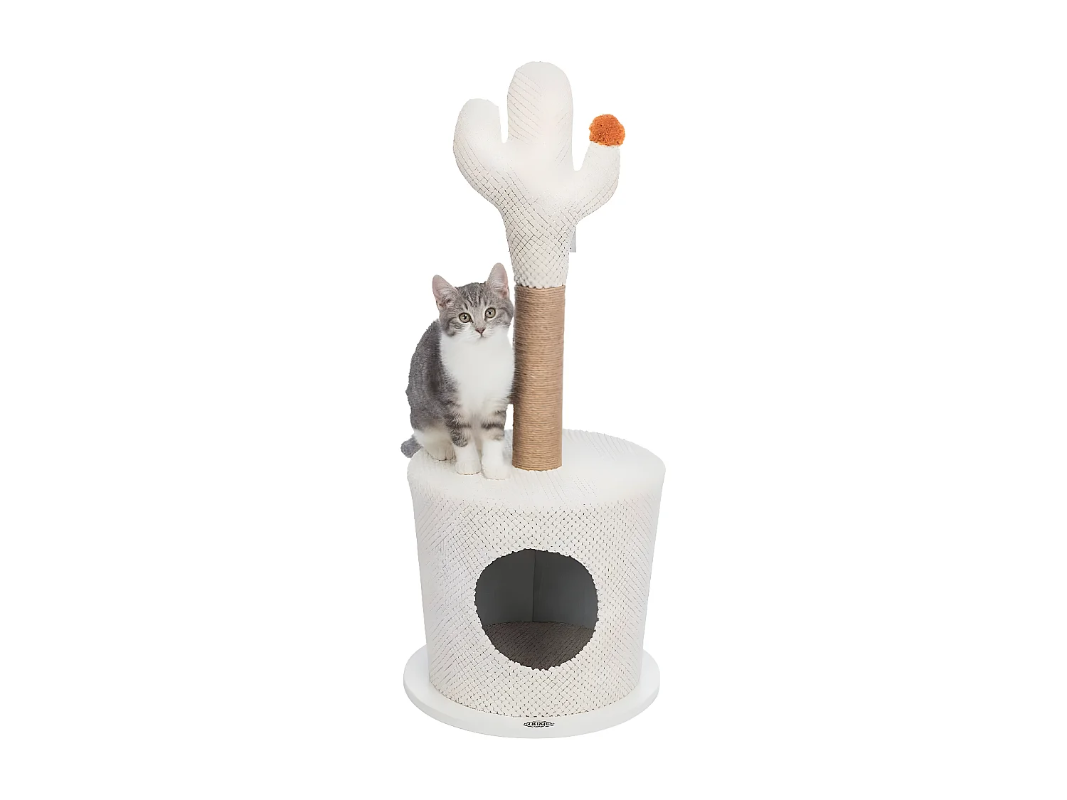 Nid agréable pour chat avec cactus 36x84 cm Crème
