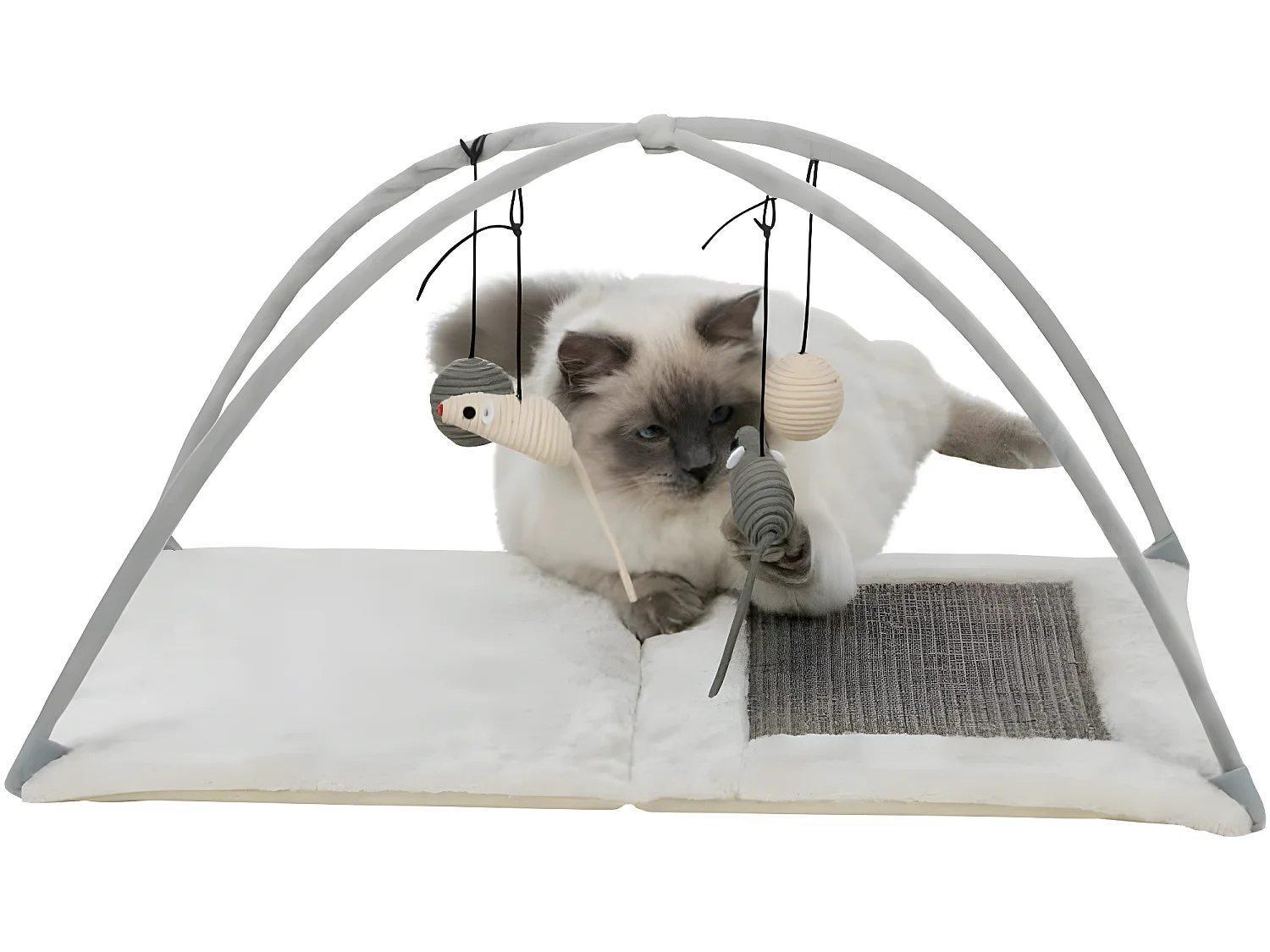 Tapis d'activité pour chats Sisal et peluche 43114