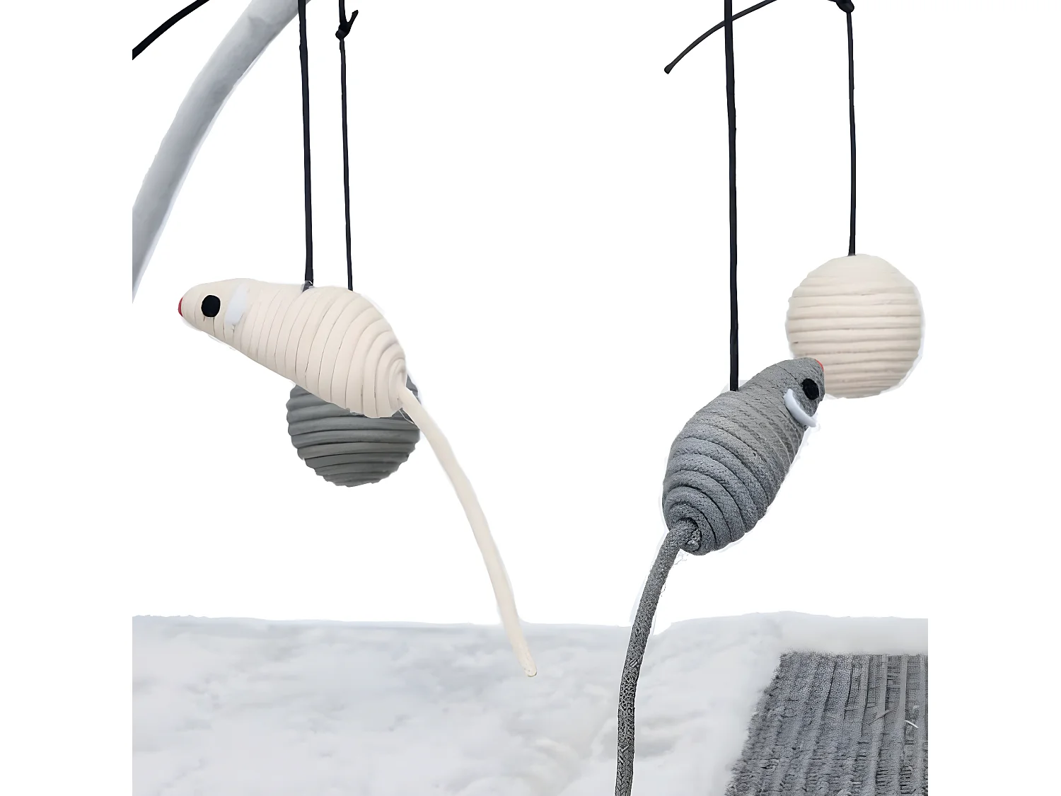 Tapis d'activité pour chats Sisal et peluche 43114