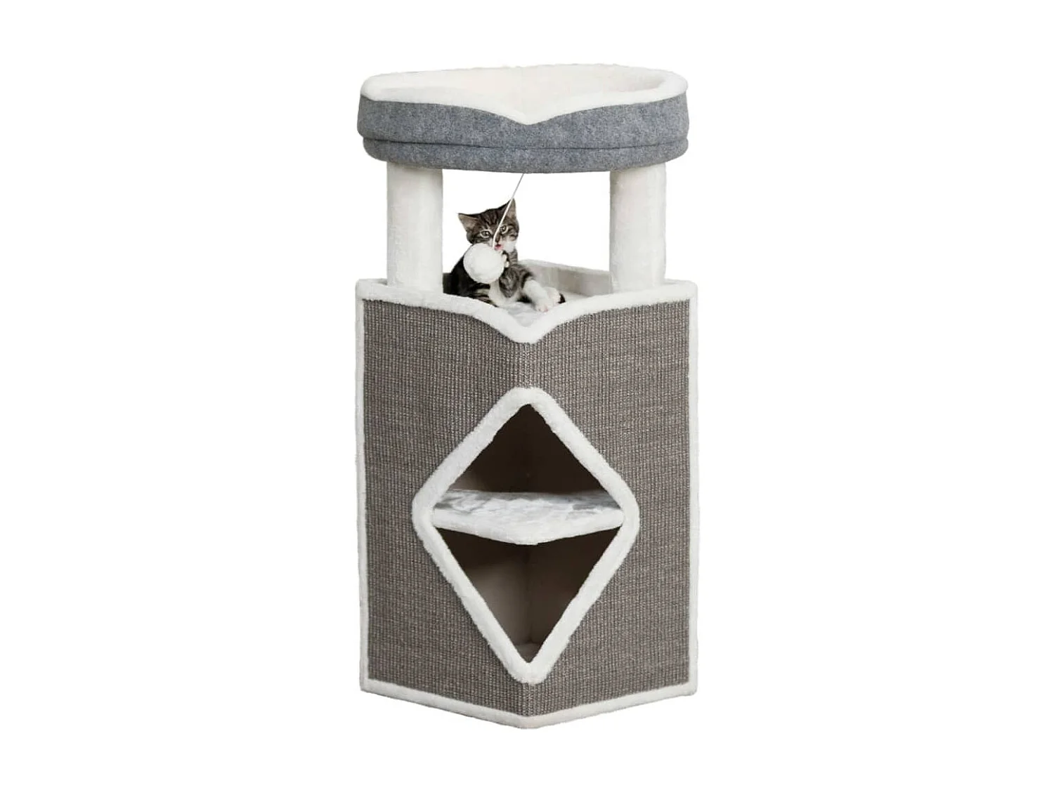 Tour pour chats Arma Gris bleu et blanc